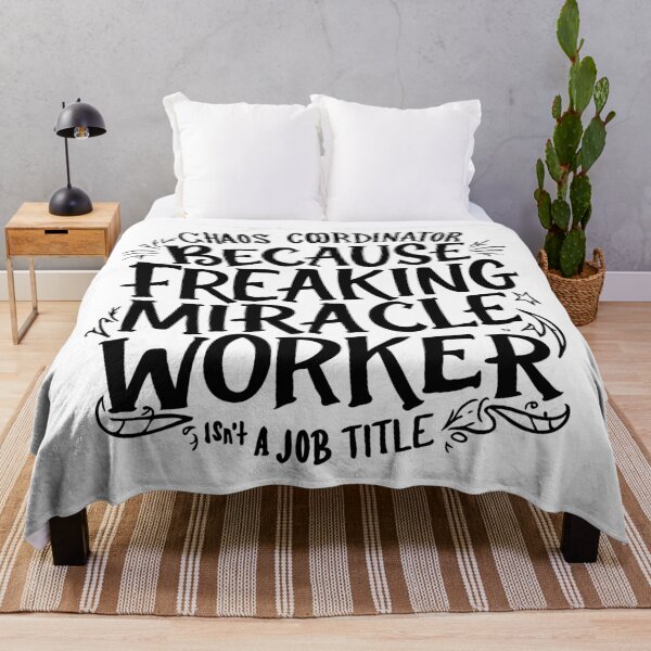 Item preview, Chaos Coordinator Because Freaking Miracle Worker Is Not A Job Title -Mom Humor designed and sold by TeesYouWant.