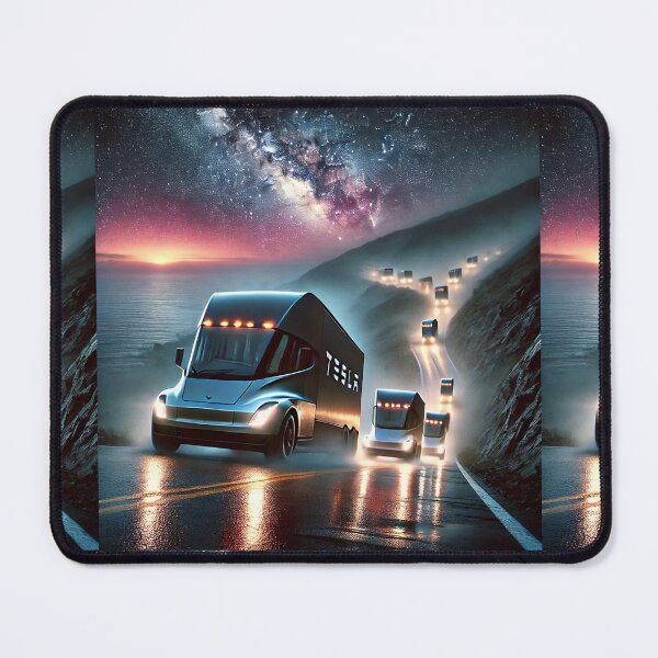 Item preview, Meta2Physical Electric Convoy: Futuristic Trucks on the Coastal Horizon designed and sold by Meta2Physical.