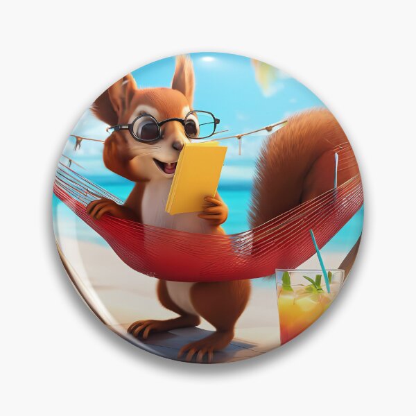 Item preview, Red Squirrel relaxing in a hammock designed and sold by Colin Bentham.
