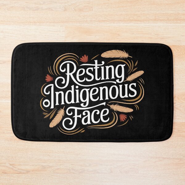 Item preview, Resting Indigenous Face - This gift is perfect for those proud of their heritage who value humor, style, and self-expression. designed and sold by ZyziowskyArt.