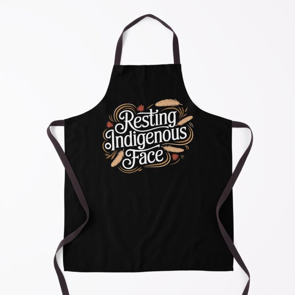 Item preview, Resting Indigenous Face - This gift is perfect for those proud of their heritage who value humor, style, and self-expression. designed and sold by ZyziowskyArt.