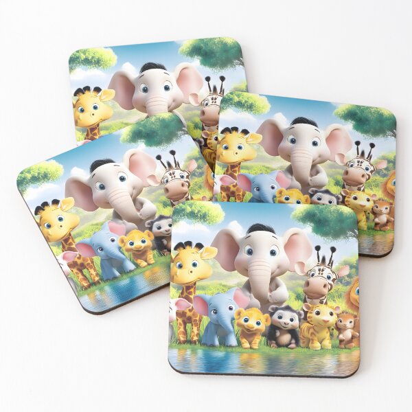 Item preview, Cute African Animals designed and sold by CoolMantras.