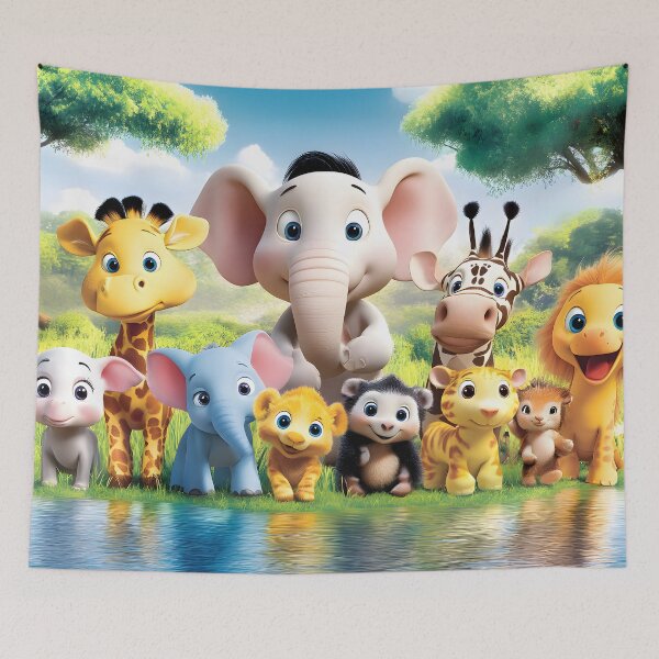 Item preview, Cute African Animals designed and sold by CoolMantras.