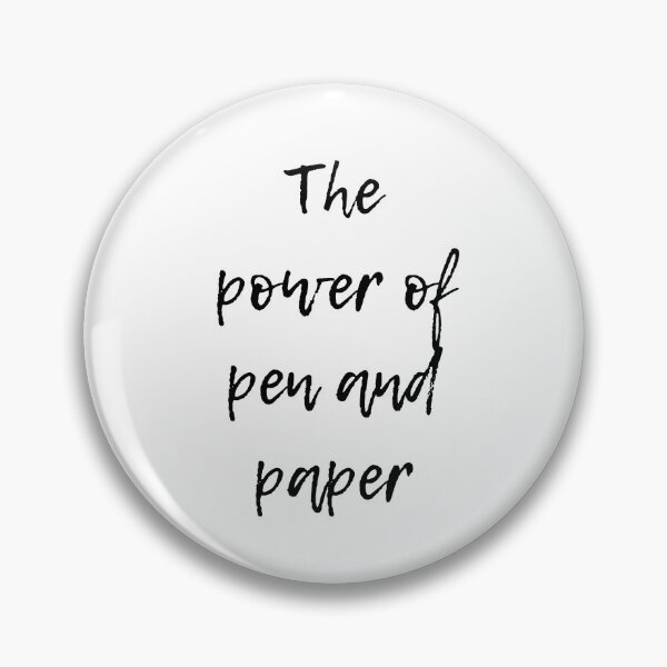 Item preview, The power of pen and paper Journaling Design designed and sold by Kaczorek-Shop.