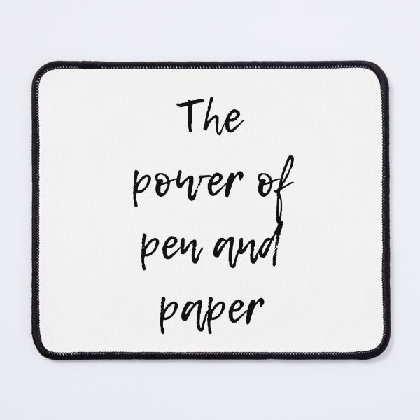 Item preview, The power of pen and paper Journaling Design designed and sold by Kaczorek-Shop.