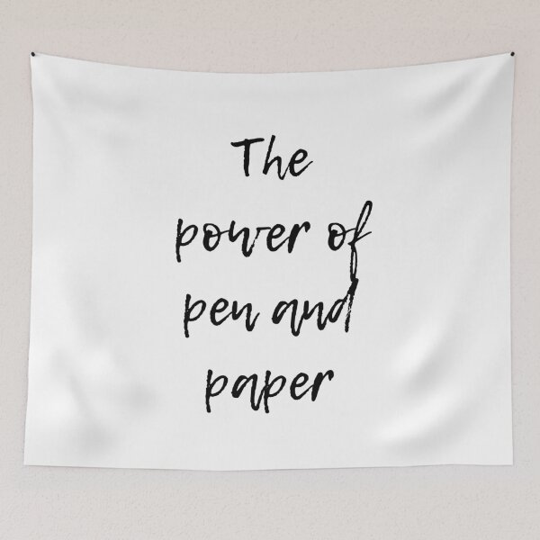 Item preview, The power of pen and paper Journaling Design designed and sold by Kaczorek-Shop.