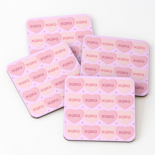 Item preview, Pink xoxo hearts pattern designed and sold by Topmel.