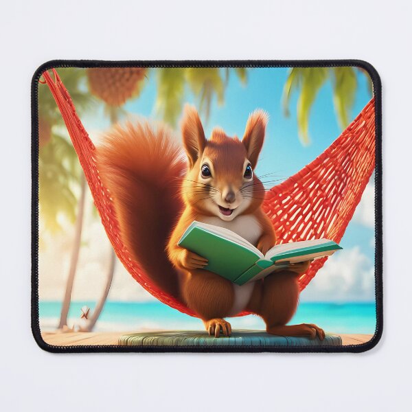 Item preview, Red Squirrel relaxing in a hammock designed and sold by Colin Bentham.
