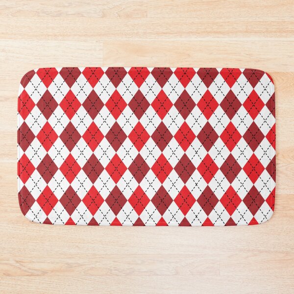 Item preview, Red and white argyle pattern designed and sold by MarketdeLuis.