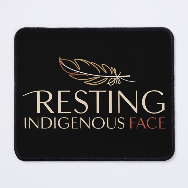 Item preview, Resting Indigenous Face - This gift is perfect for those proud of their heritage who value humor, style, and self-expression. designed and sold by ZyziowskyArt.