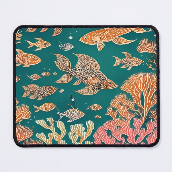 Item preview, Fishes and coral reefs pattern designed and sold by Creative_verse108.