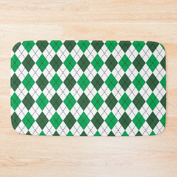 Item preview, Green and white argyle pattern designed and sold by MarketdeLuis.