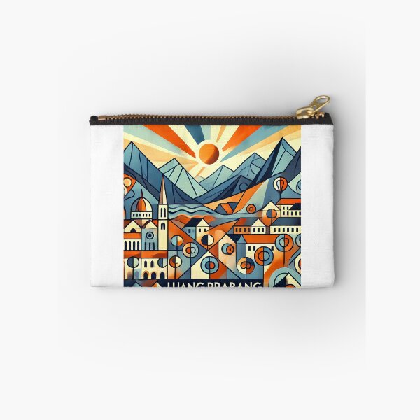 Item preview, Luang Prabang Cubism Art – Quirky Laos Adventure Vibes designed and sold by OzzFrequency.