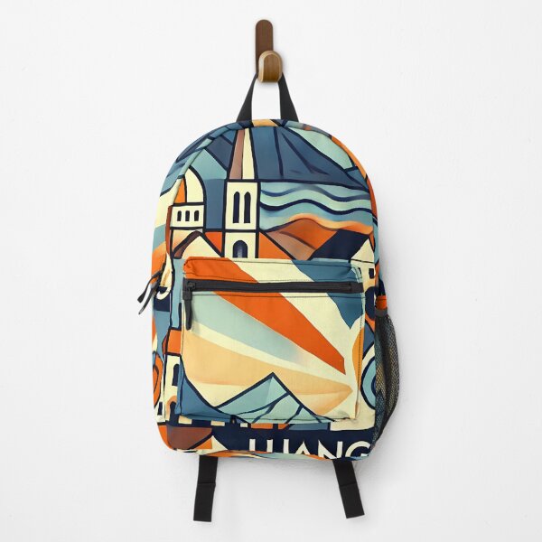 Item preview, Luang Prabang Cubism Art – Quirky Laos Adventure Vibes designed and sold by OzzFrequency.