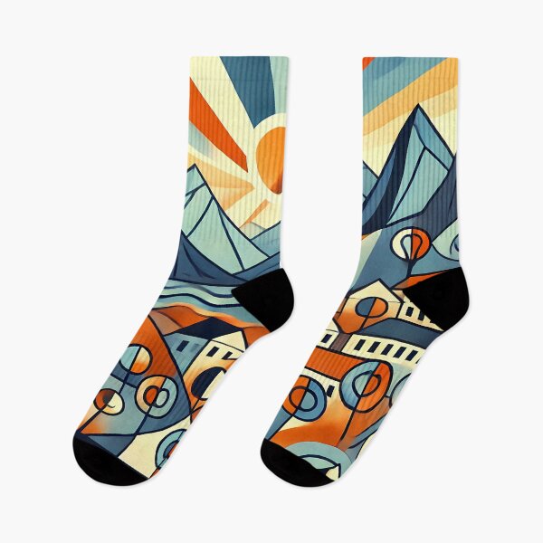 Item preview, Luang Prabang Cubism Art – Quirky Laos Adventure Vibes designed and sold by OzzFrequency.
