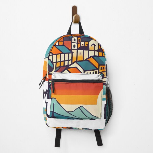 Item preview, Luang Prabang Cubism Art – Quirky Laos Adventure Vibes designed and sold by OzzFrequency.