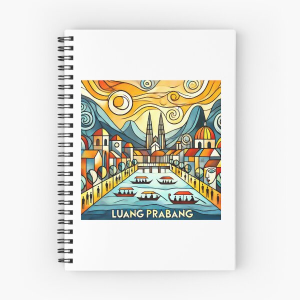 Item preview, Luang Prabang Cubism Art – Quirky Laos Adventure Vibes designed and sold by OzzFrequency.