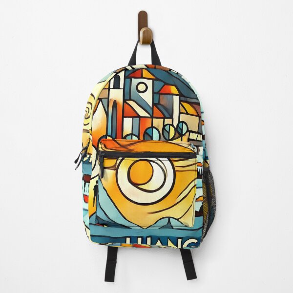Item preview, Luang Prabang Cubism Art – Quirky Laos Adventure Vibes designed and sold by OzzFrequency.