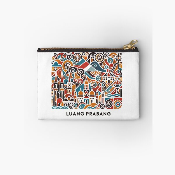 Item preview, Luang Prabang Cubism Art – Quirky Laos Adventure Vibes designed and sold by OzzFrequency.