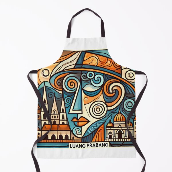 Item preview, Luang Prabang Cubism Art – Quirky Laos Adventure Vibes designed and sold by OzzFrequency.
