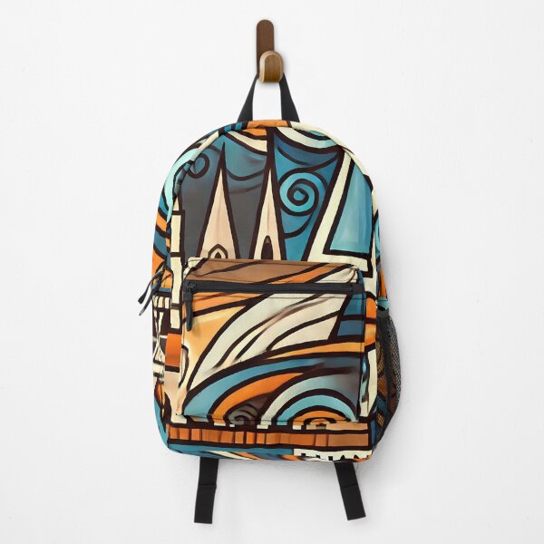 Item preview, Luang Prabang Cubism Art – Quirky Laos Adventure Vibes designed and sold by OzzFrequency.