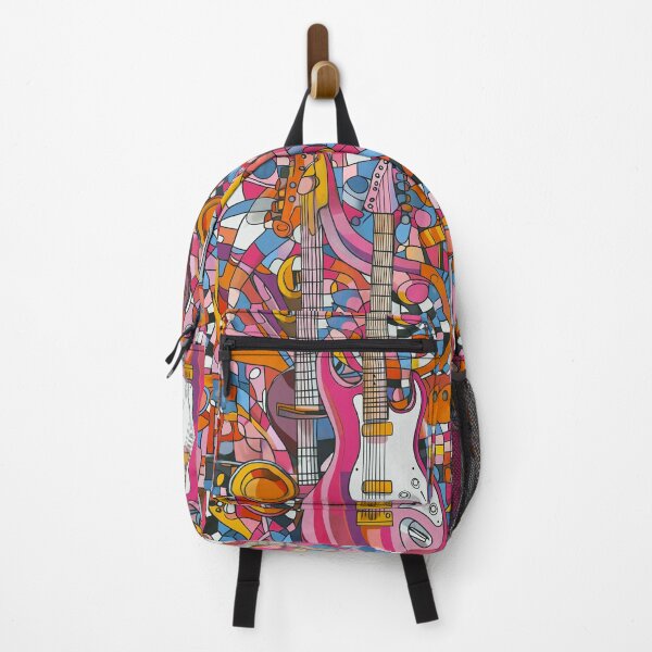 Item preview, Guitar Frenzy. Musician semi abstract design. designed and sold by Shoot-The-Moon.