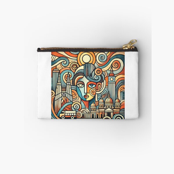 Item preview, Luang Prabang Cubism Art – Quirky Laos Adventure Vibes designed and sold by OzzFrequency.