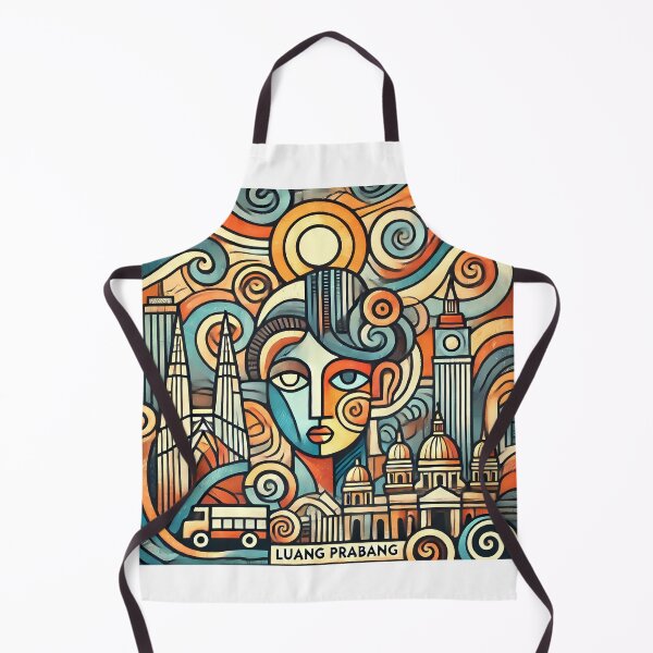 Item preview, Luang Prabang Cubism Art – Quirky Laos Adventure Vibes designed and sold by OzzFrequency.