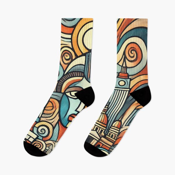 Item preview, Luang Prabang Cubism Art – Quirky Laos Adventure Vibes designed and sold by OzzFrequency.