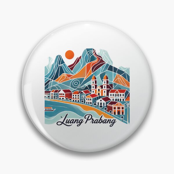 Item preview, Luang Prabang Cubism Art – Quirky Laos Adventure Vibes designed and sold by OzzFrequency.