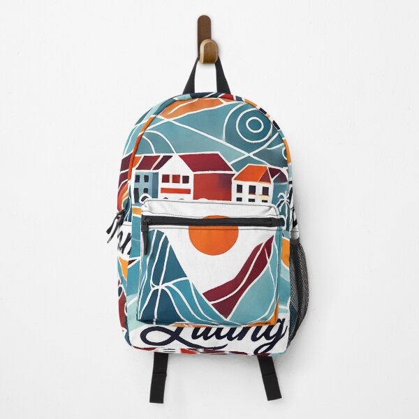 Item preview, Luang Prabang Cubism Art – Quirky Laos Adventure Vibes designed and sold by OzzFrequency.