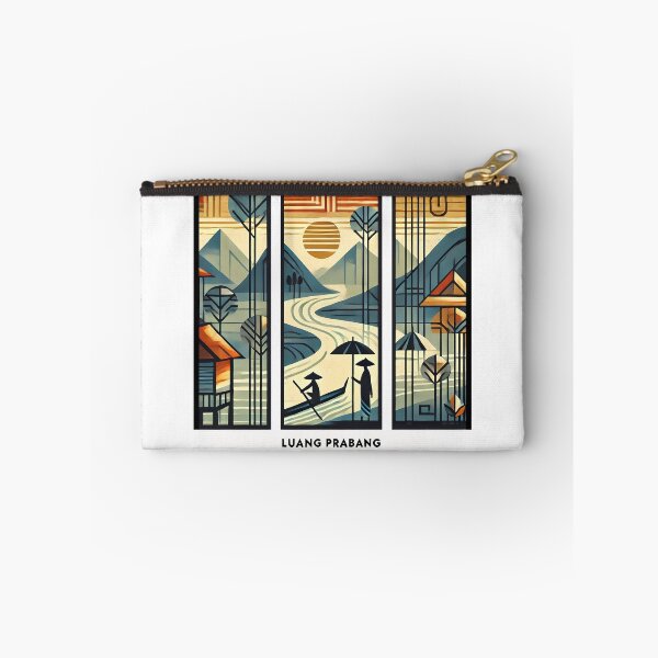 Item preview, Luang Prabang Cubism Art – Quirky Laos Adventure Vibes designed and sold by OzzFrequency.