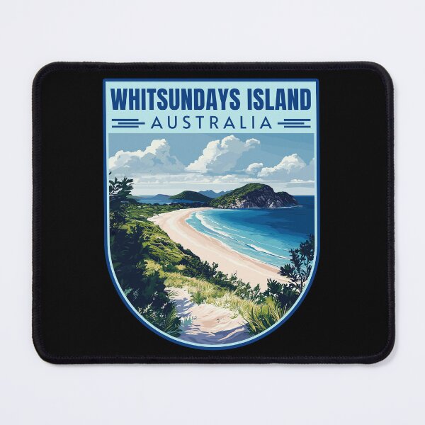 Item preview, Whitsunday Island in Queensland Australia Retro Travel Art Emblem designed and sold by MaateoDesign.