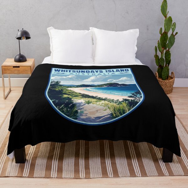 Item preview, Whitsunday Island in Queensland Australia Retro Travel Art Emblem designed and sold by MaateoDesign.