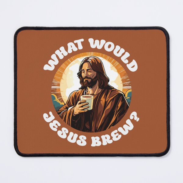 Item preview, What Would Jesus Brew White Text designed and sold by inspiredalike.