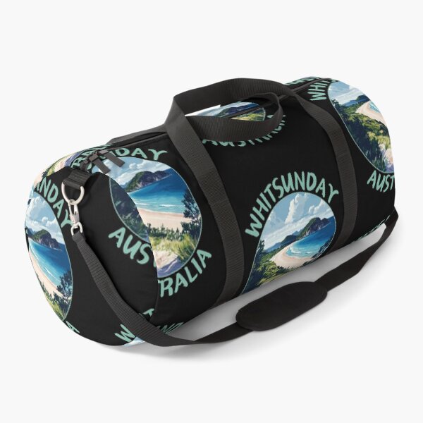 Item preview, Whitsunday Island in Queensland Australia Retro Travel Art Badge designed and sold by MaateoDesign.