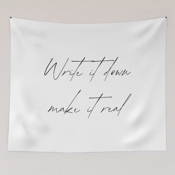 Item preview, Write it down make it real Journaling Design designed and sold by Kaczorek-Shop.