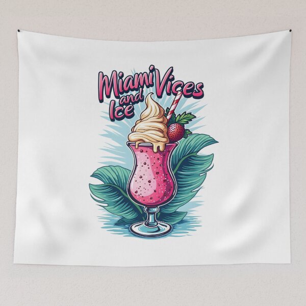 Item preview, miami vices and icescream  designed and sold by Ismartista.