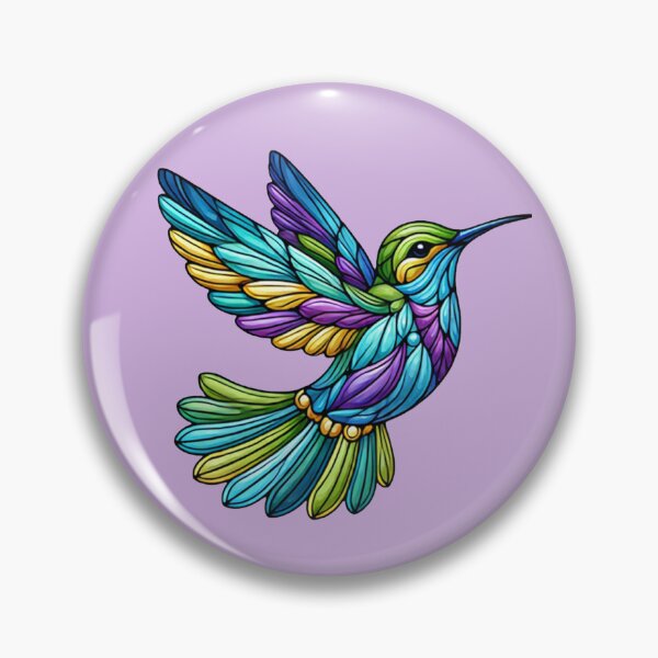 Item preview, Hummingbird Stained Glass look Design  designed and sold by ArtByMarkDesign.