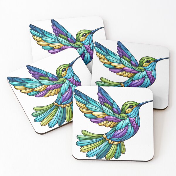 Item preview, Hummingbird Stained Glass look Design  designed and sold by ArtByMarkDesign.