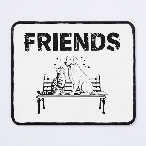 Item preview, Dog and Cat Bench Friends – Heartwarming Friendship Design, Bench friends, Friendship, animals, dog and cat, Bench, friends designed and sold by rich4Design.