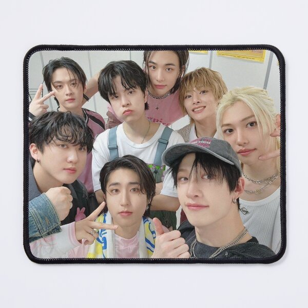 Item preview, Stray Kids ot8 pink smiles SKZ KPOP stay designed and sold by Kpop-Noona.