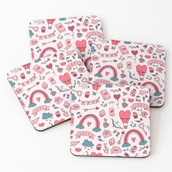 Item preview, Love Blooms: Romantic Valentine Patterns designed and sold by CleanDecor.
