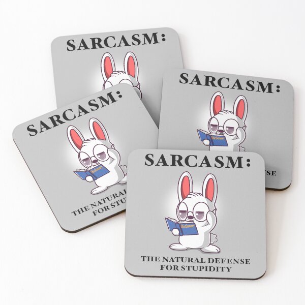 Item preview, Sarcasm: The Natural Defense For Stupidity designed and sold by RedPandaTee.