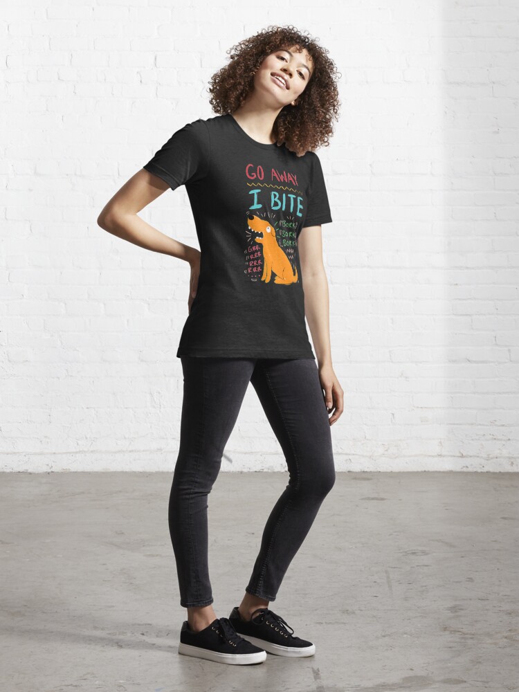 Alternate view of Go Away I Bite Essential T-Shirt