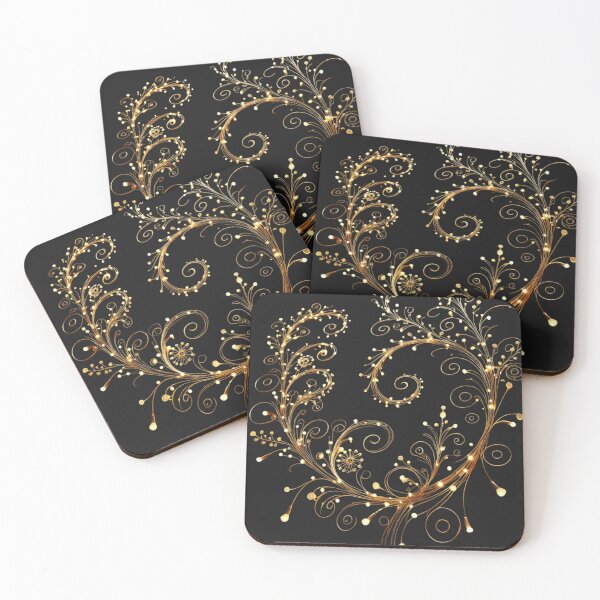 Item preview, Golden Swirls of illuminated Elegance designed and sold by Desireehaz.