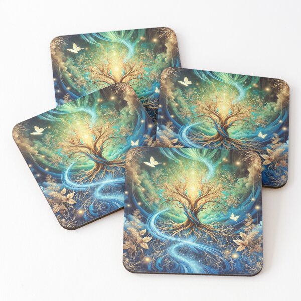 Item preview, Mystical Glowing Tree Fantasy Design designed and sold by Zeeshankhan1345.