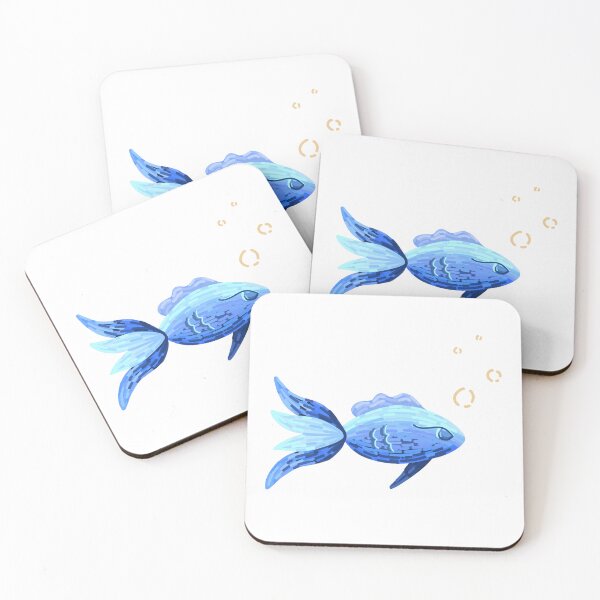 Item preview, Blue and gold fish designed and sold by Sara Bee.