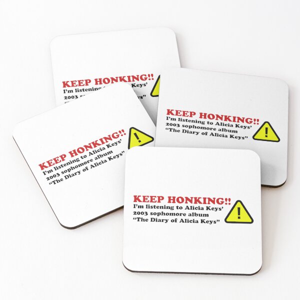 Item preview, Diary of Alicia Keys Bumper Sticker Keep Honking designed and sold by ssbmjacks.