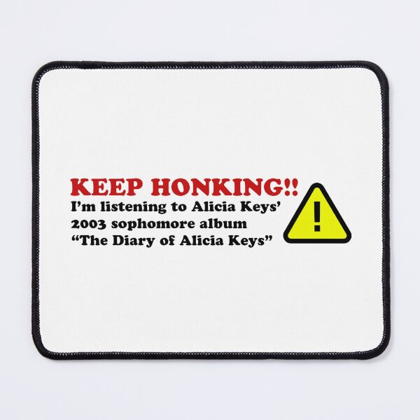 Item preview, Diary of Alicia Keys Bumper Sticker Keep Honking designed and sold by ssbmjacks.